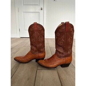 Vintage Women’s Size 9 B Ostrich Leather Western Cowboy Cowgirl Concert Boots